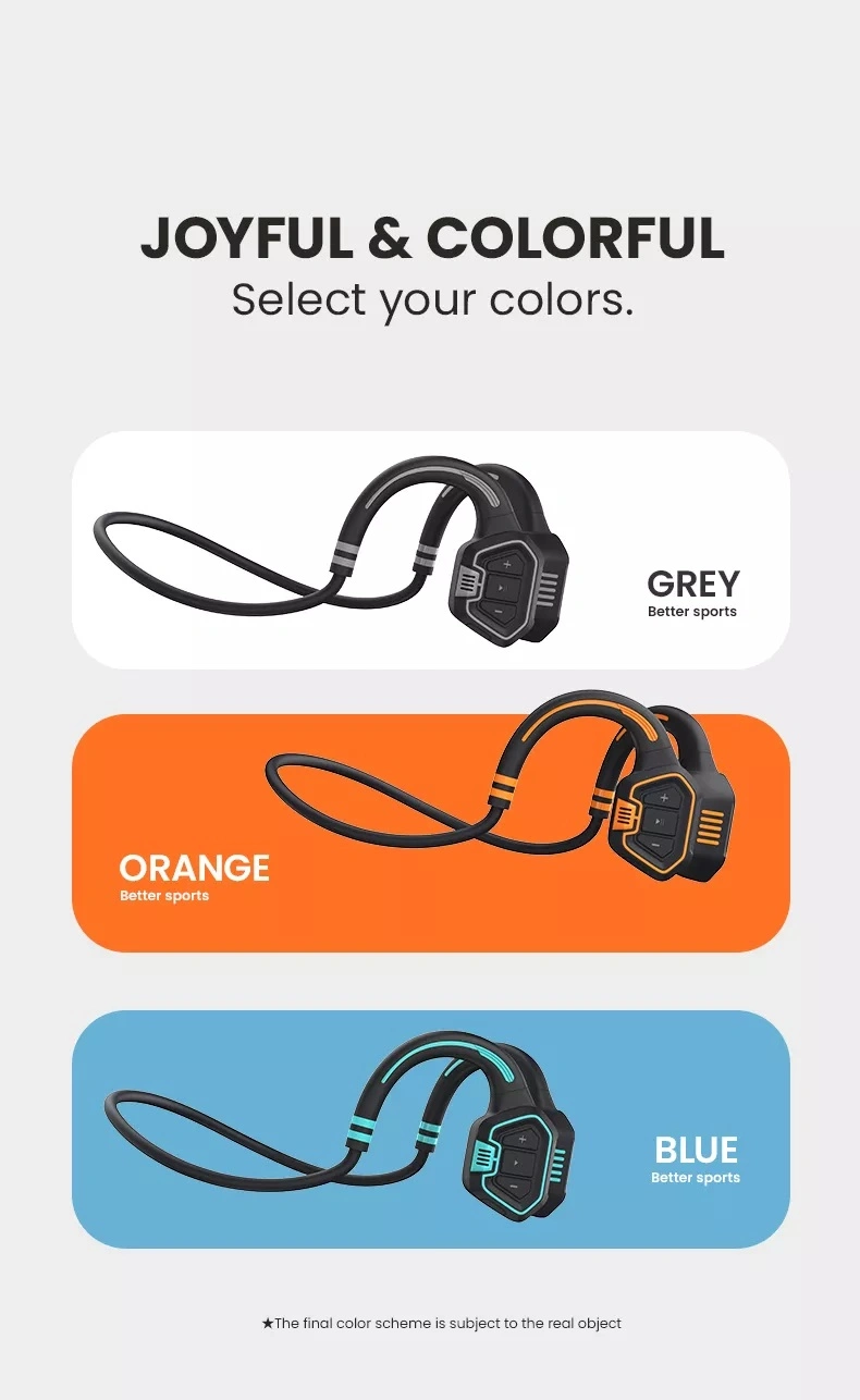 Air Conduction Earphone Neckband Sport Sweatproof Headset Wireless Bluetooth Headphone As9