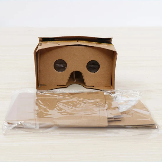 Versión completa de la impresión en color Google Cardboard Vr Teléfono móvil 3D Realidad virtual Gafas 3D Plus Hard